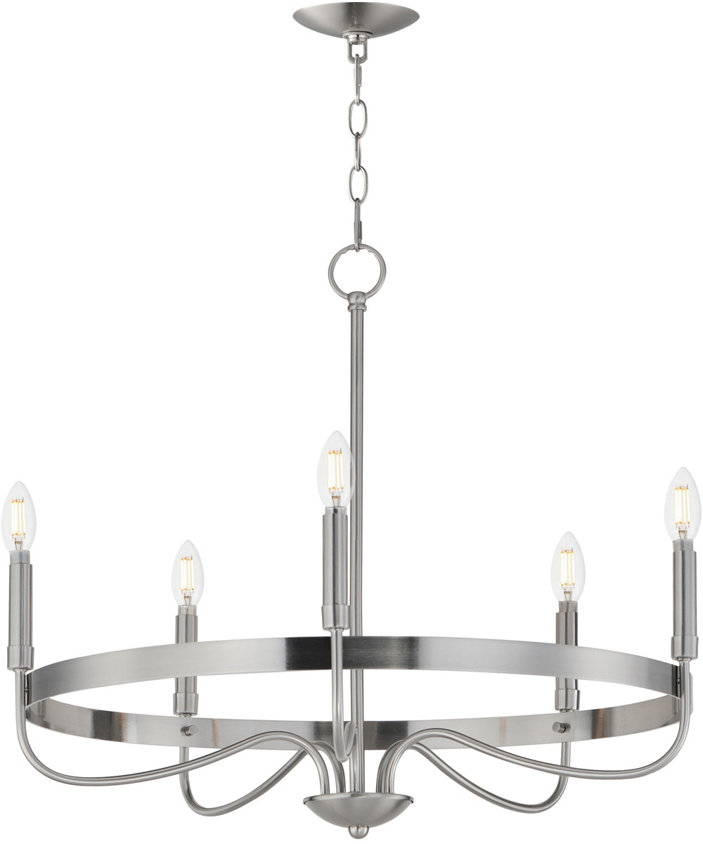 Frankie 5-Light Chandelier Satin Nickel