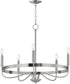 Frankie 5-Light Chandelier Satin Nickel