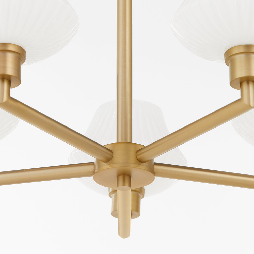 Cassini 5-light Chandelier Aged Brass