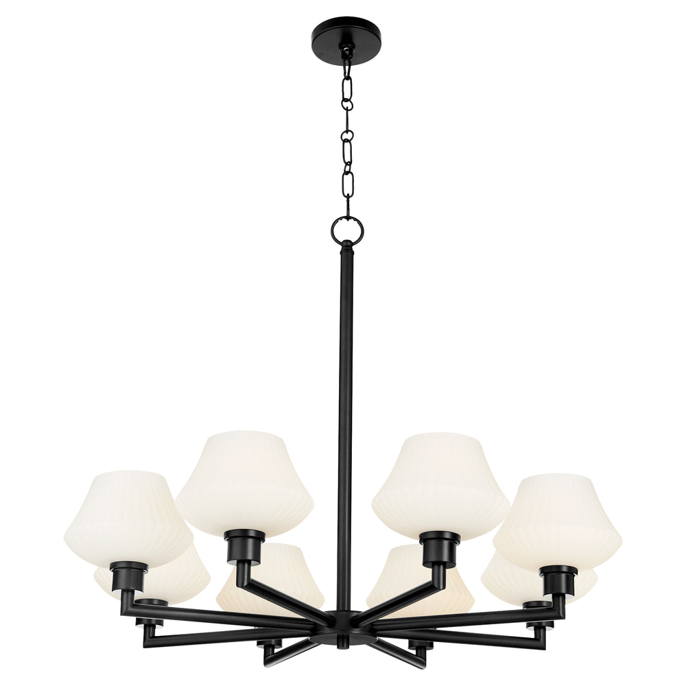 Cassini 8-light Chandelier Matte Black