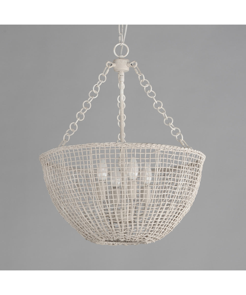 Cestino 4-Light Pendant Weathered White