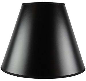 7x14x11" SLIP UNO FITTER Empire Hardback Lampshade Black Parchment with Gold Foil Lining