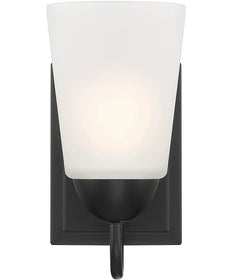 Malone 1 Light Wall Sconce Matte Black