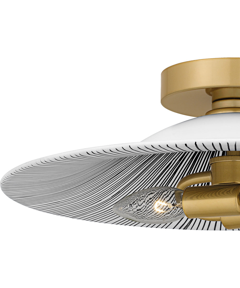 Quoizel Flush Mount Medium 2-light Flush Mount Light Gold