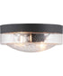 OPEN BOX Weldon 2-Light Flush Mount Textured Black