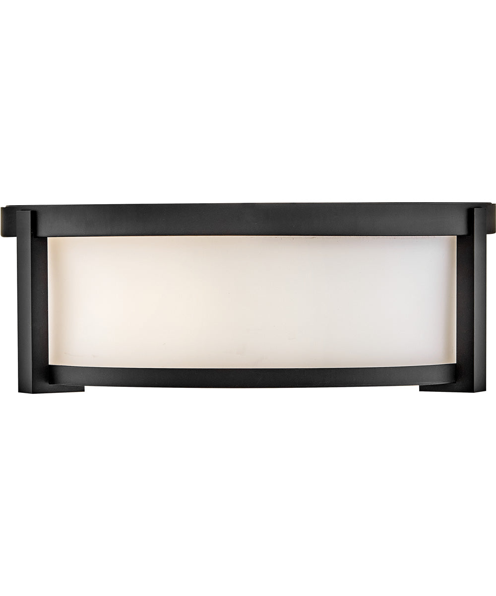 Lowell 2-Light Small Flush Mount in Black