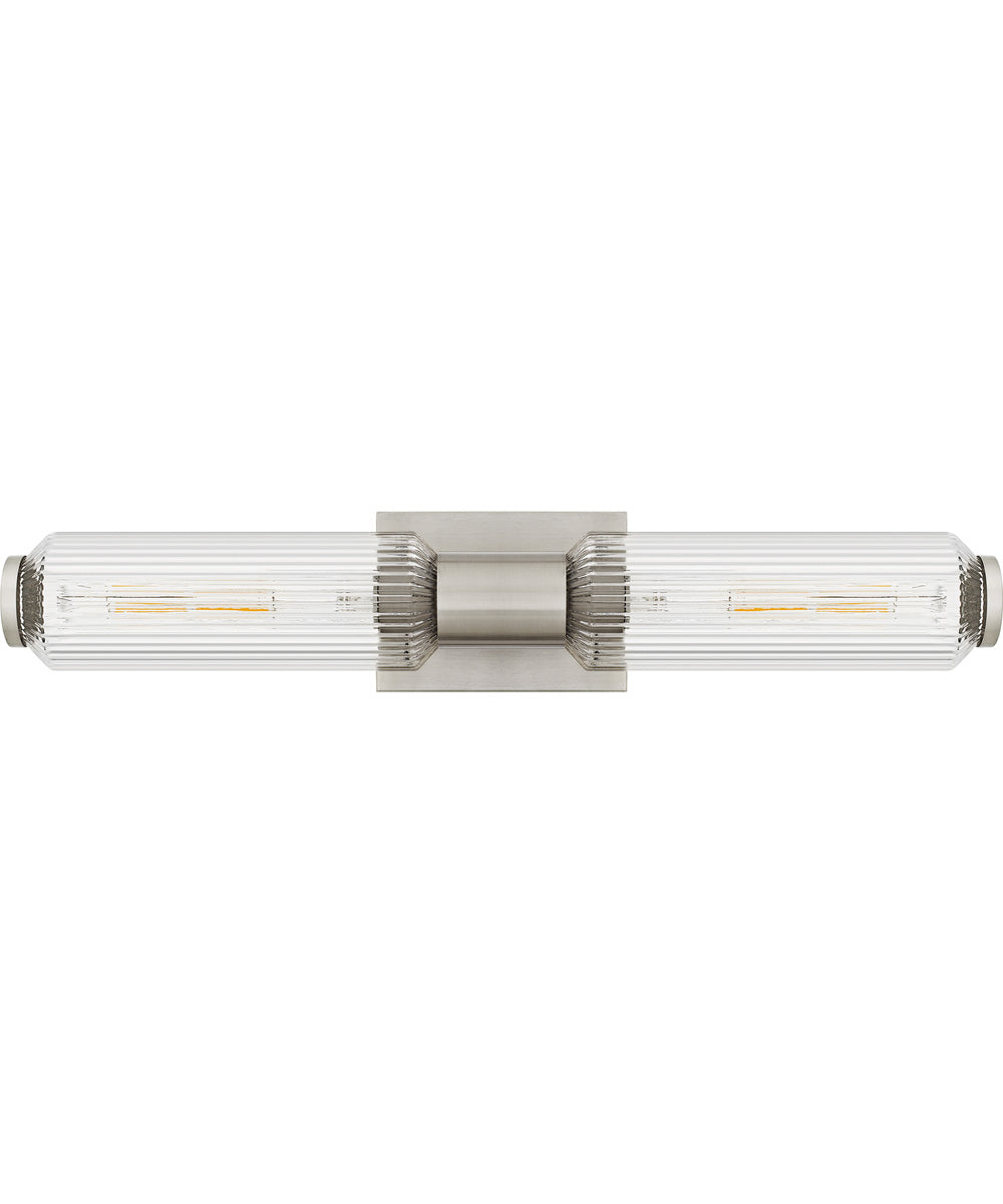 Hawes Medium 2-light Bath Light Brushed Nickel