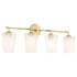 Providence Bath Vanity Light Aged Brass