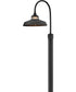 Troyer 1-Light Medium Post Mount Lantern in Black