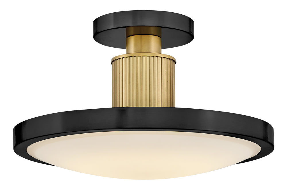 Kieran LED-Light Medium Semi-Flush Mount in Black