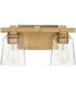 Cubos 2-Light Wall Sconce Natural Aged Brass