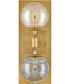 Oberon 2-Light Medium Two Light Sconce in Heritage Brass