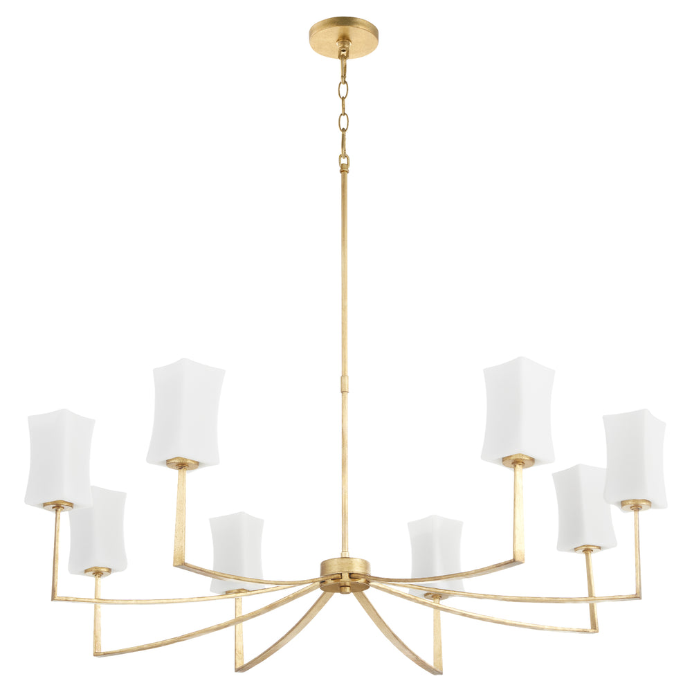 Ayala 8-light Chandelier Gold Leaf