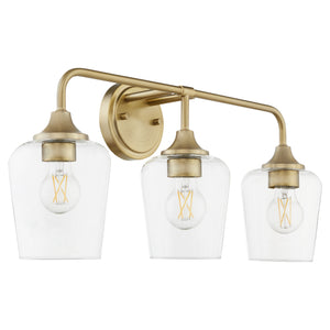 Raymond 3-light Bath Vanity Light Aged Brass