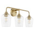 Raymond 3-light Bath Vanity Light Aged Brass