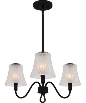 McKinney 3-light Chandelier Matte Black