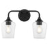 Raymond 2-light Bath Vanity Light Matte Black