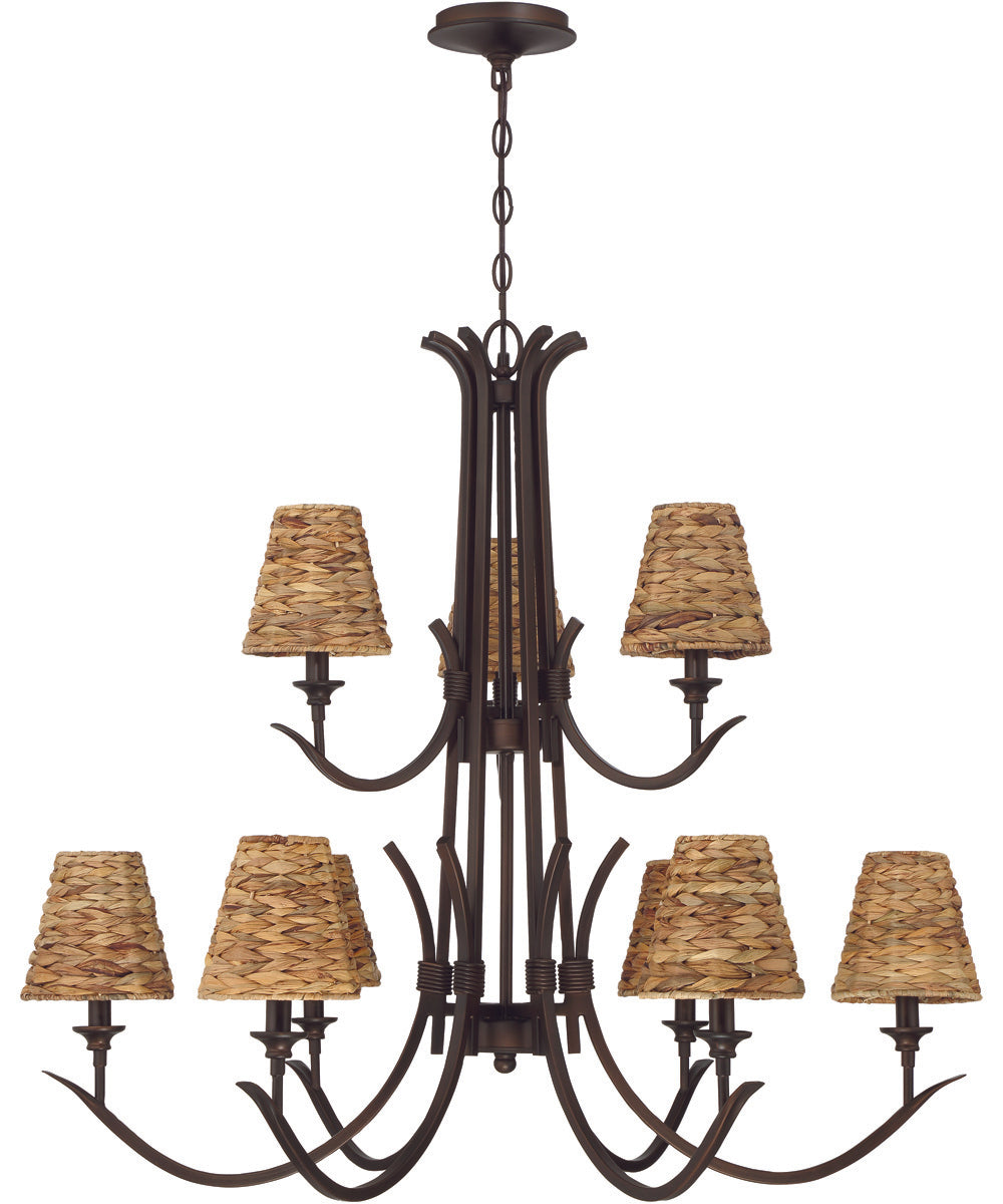 Kokomo 9-Light Lighting Aged Bronze Brushed