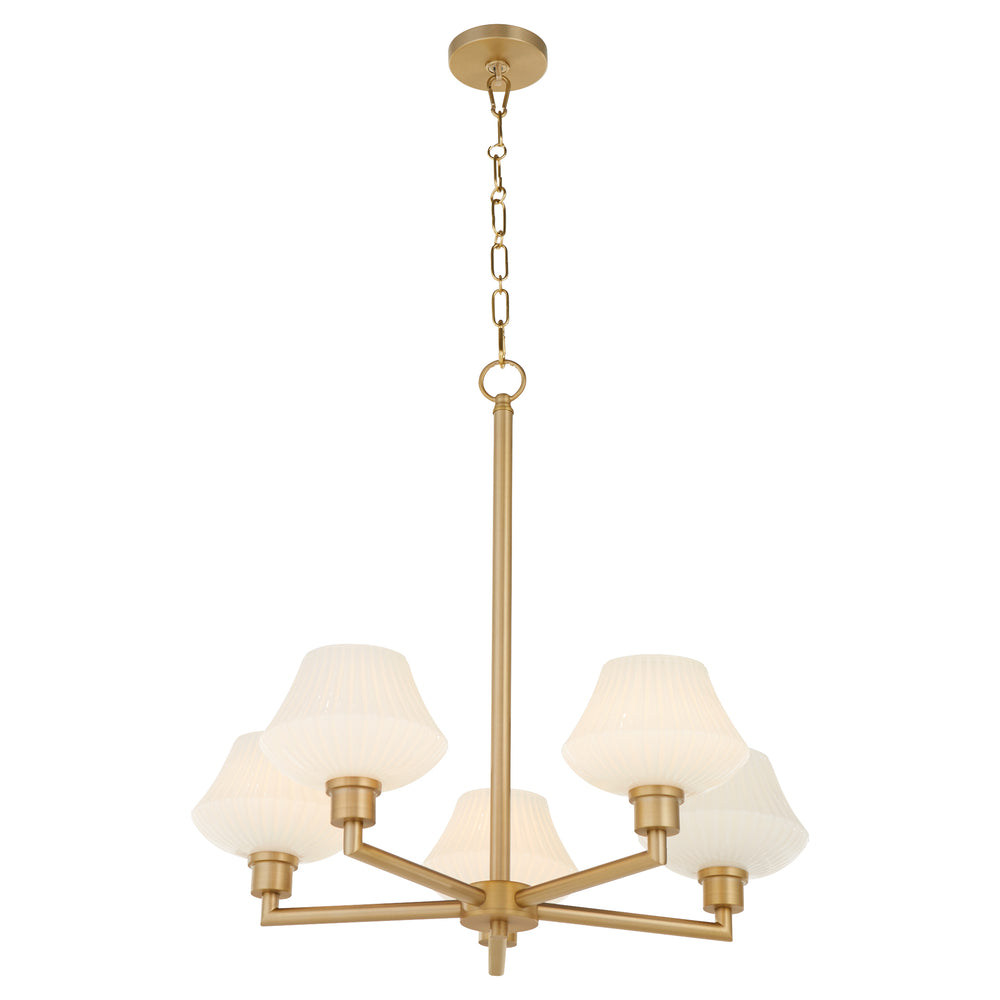 Cassini 5-light Chandelier Aged Brass