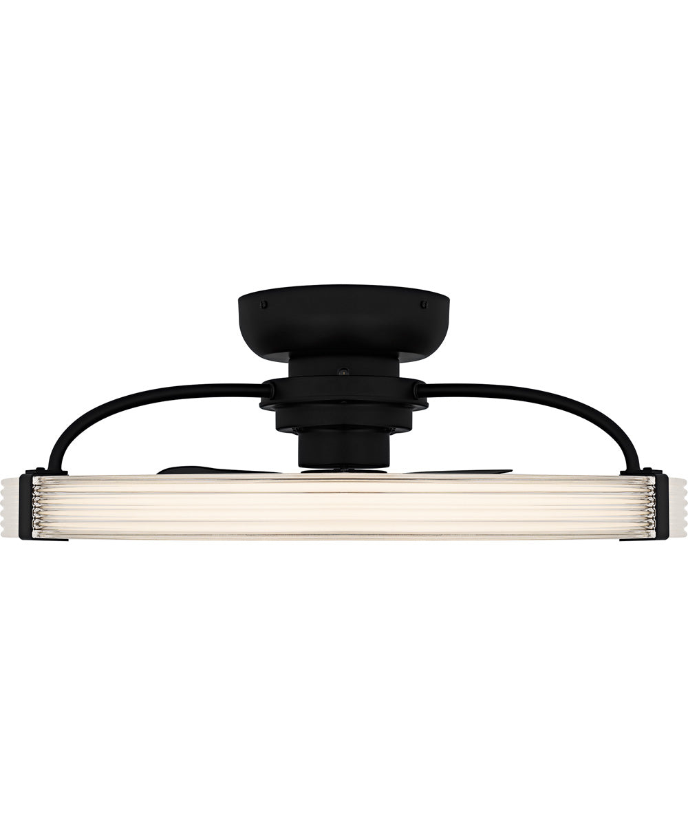 Quoizel Semi-Flush Mount  Fandelier Matte Black