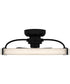 Quoizel Semi-Flush Mount  Fandelier Matte Black