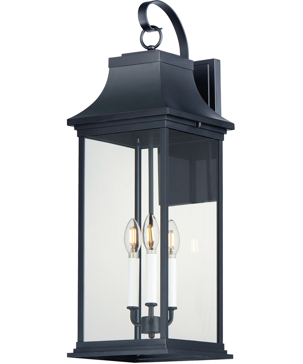 Vicksburg 3-Light Outdoor Wall Sconce Black