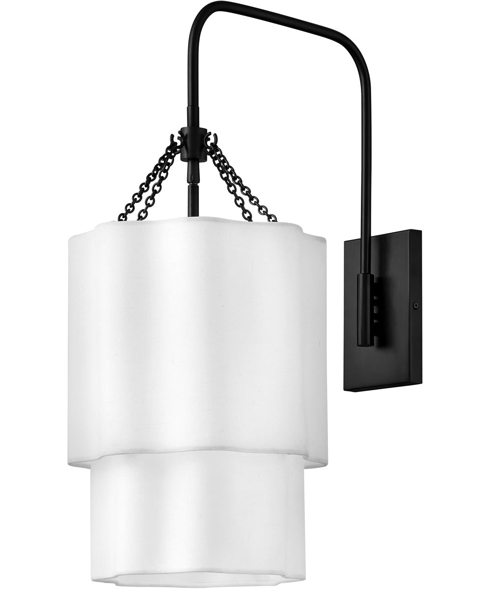 Gwen 1-Light Large Single Light Sconce in Black