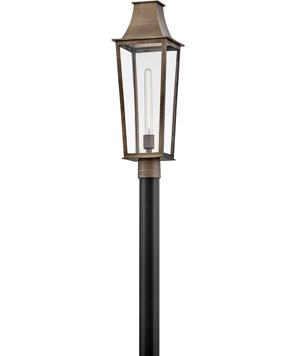 Georgetown 1-Light Large Post Top Lantern in Burnished Bronze