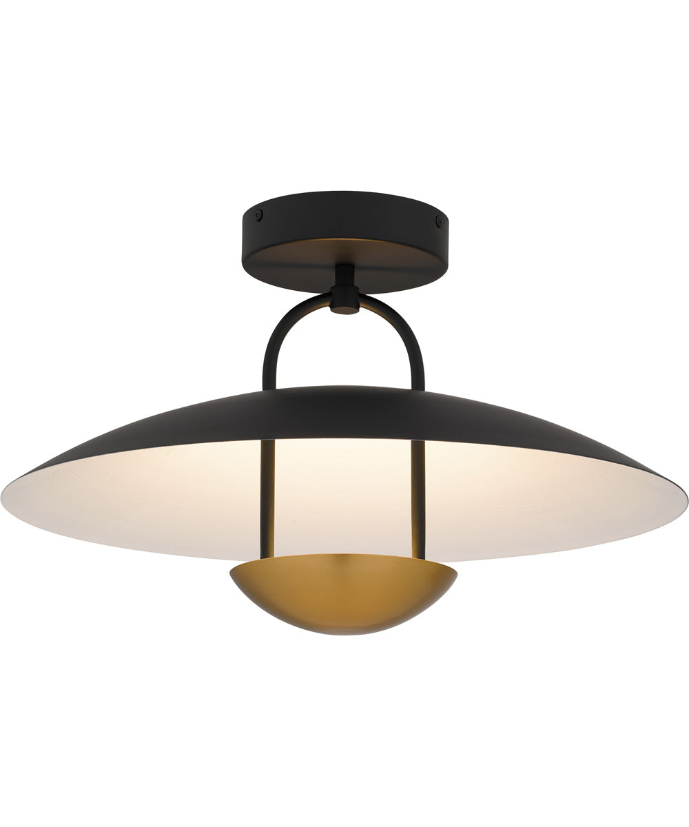 Bingham Large Semi Flush Mount Matte Black