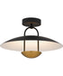 Bingham Large Semi Flush Mount Matte Black