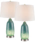 Lyric 25'' High 2-Light Table Lamp - Set of 2 Green