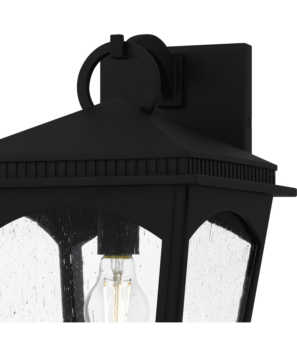 Huck Large 1-light Outdoor Wall Light Earth Black