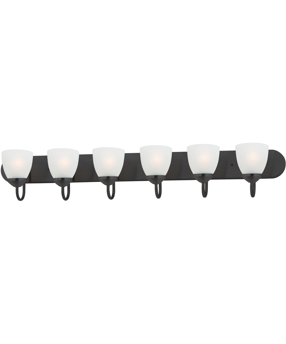 Axis 6-Light Strip Bath Vanity Black