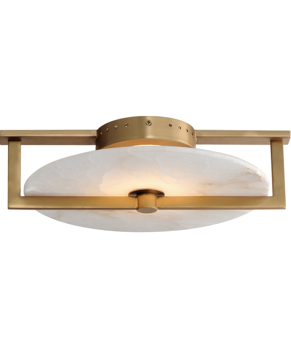 Quarry LED Wall Sconce/Flush Mount Natural Aged Brass