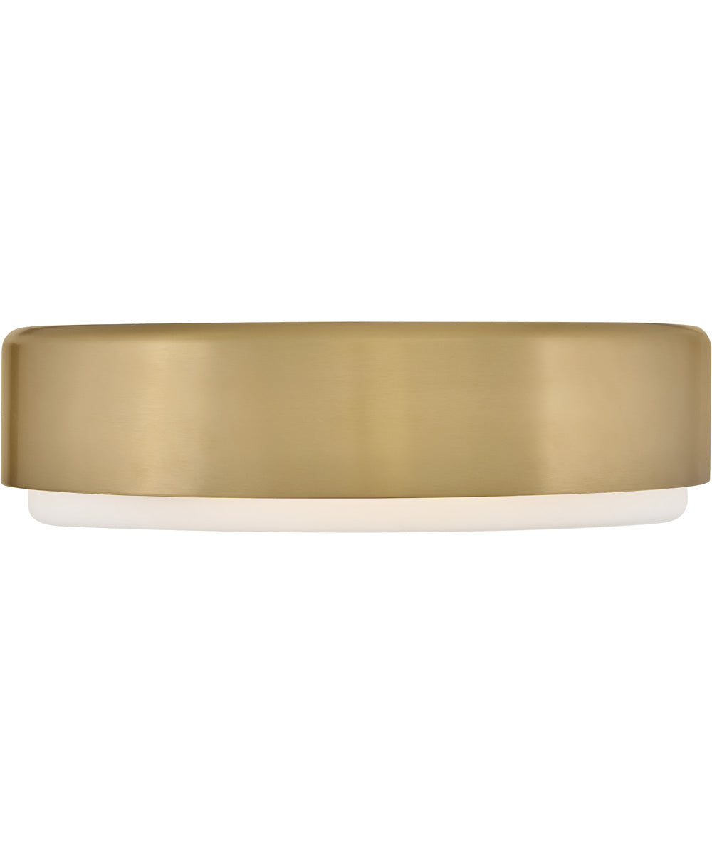 Cedric 3-Light Medium Flush Mount in Lacquered Brass