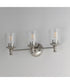 Swirl 3-Light Bath Vanity Satin Nickel