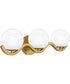 Spherical Large 3-light Bath Light Aged Brass