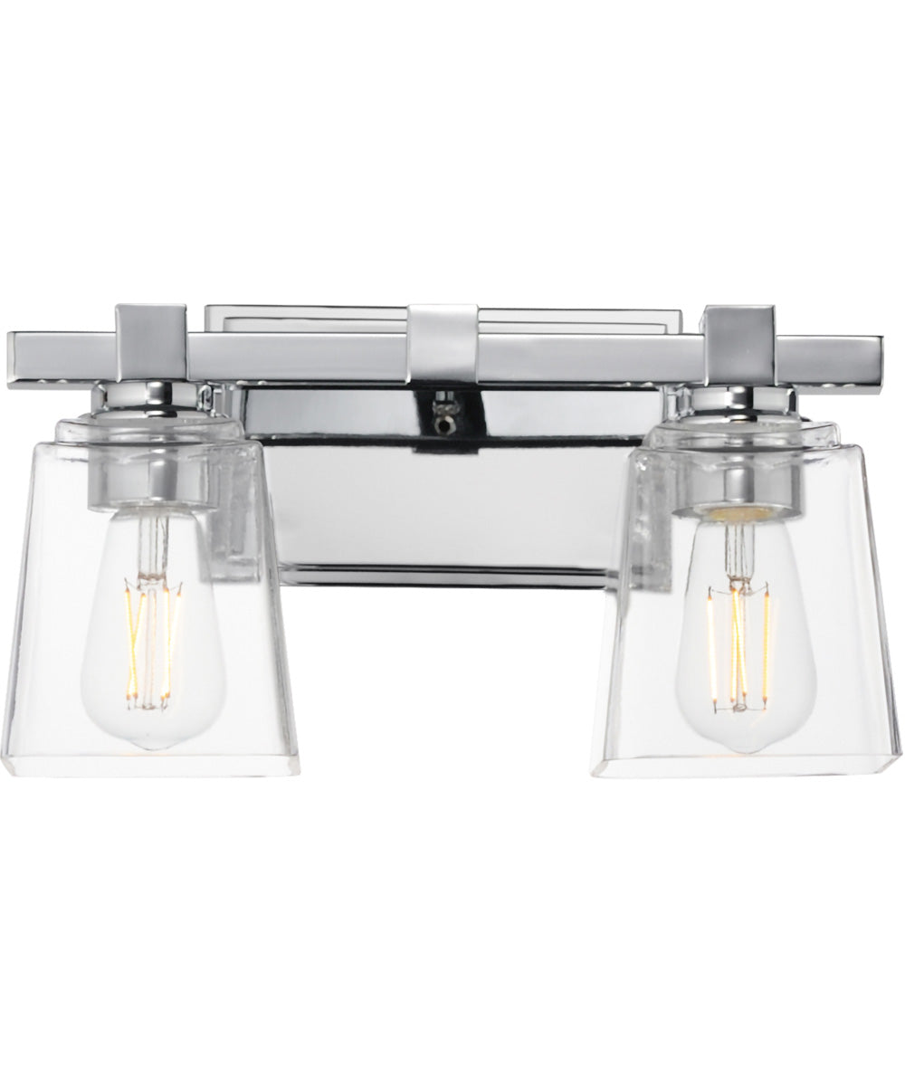 Cubos 2-Light Wall Sconce Polished Chrome