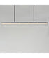 Spectre 61.5 inch Linear Pendant Black / Natural Aged Brass