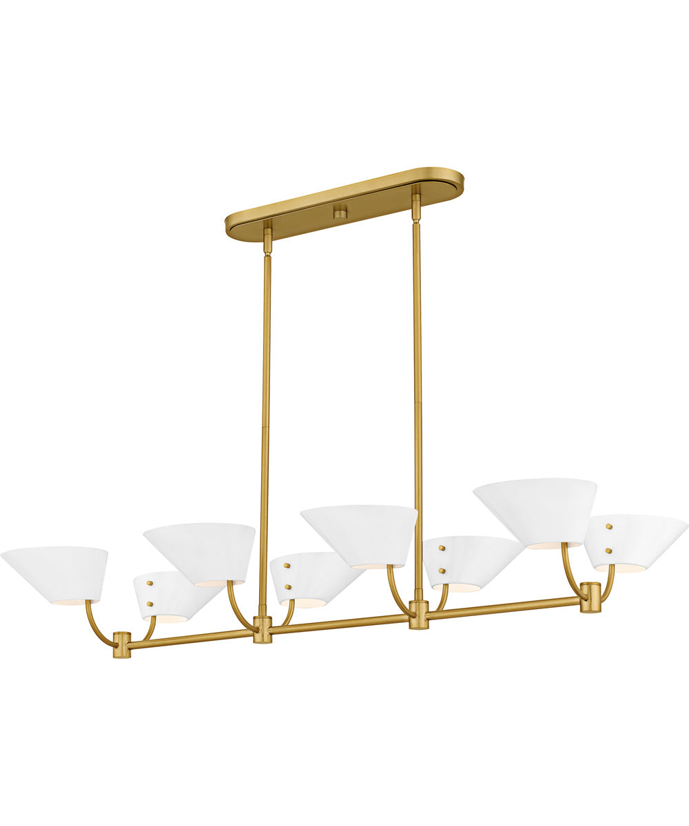 Penley Medium 8-light Island Light Brushed Gold