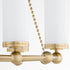 Lee Boulevard 6-light Chandelier Aged Brass