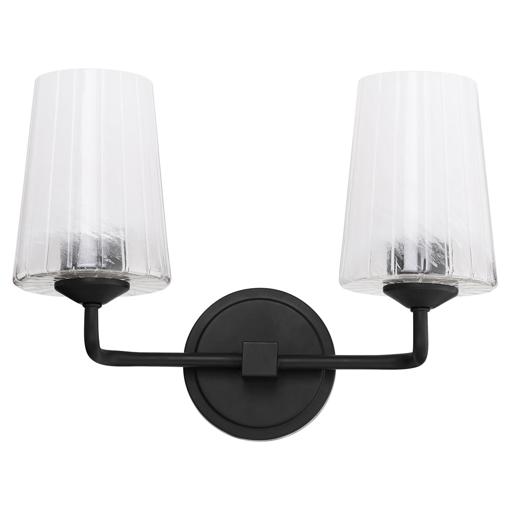 Providence 2-light Bath Vanity Light Matte Black