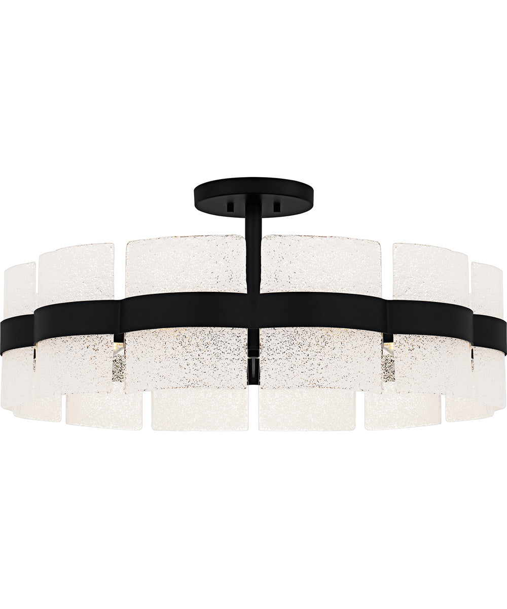 Sweeney Extra Large 6-light Semi Flush Mount Matte Black