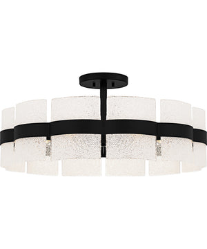 Sweeney Extra Large 6-light Semi Flush Mount Matte Black