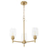 Wallinger 3-light Chandelier Aged Brass