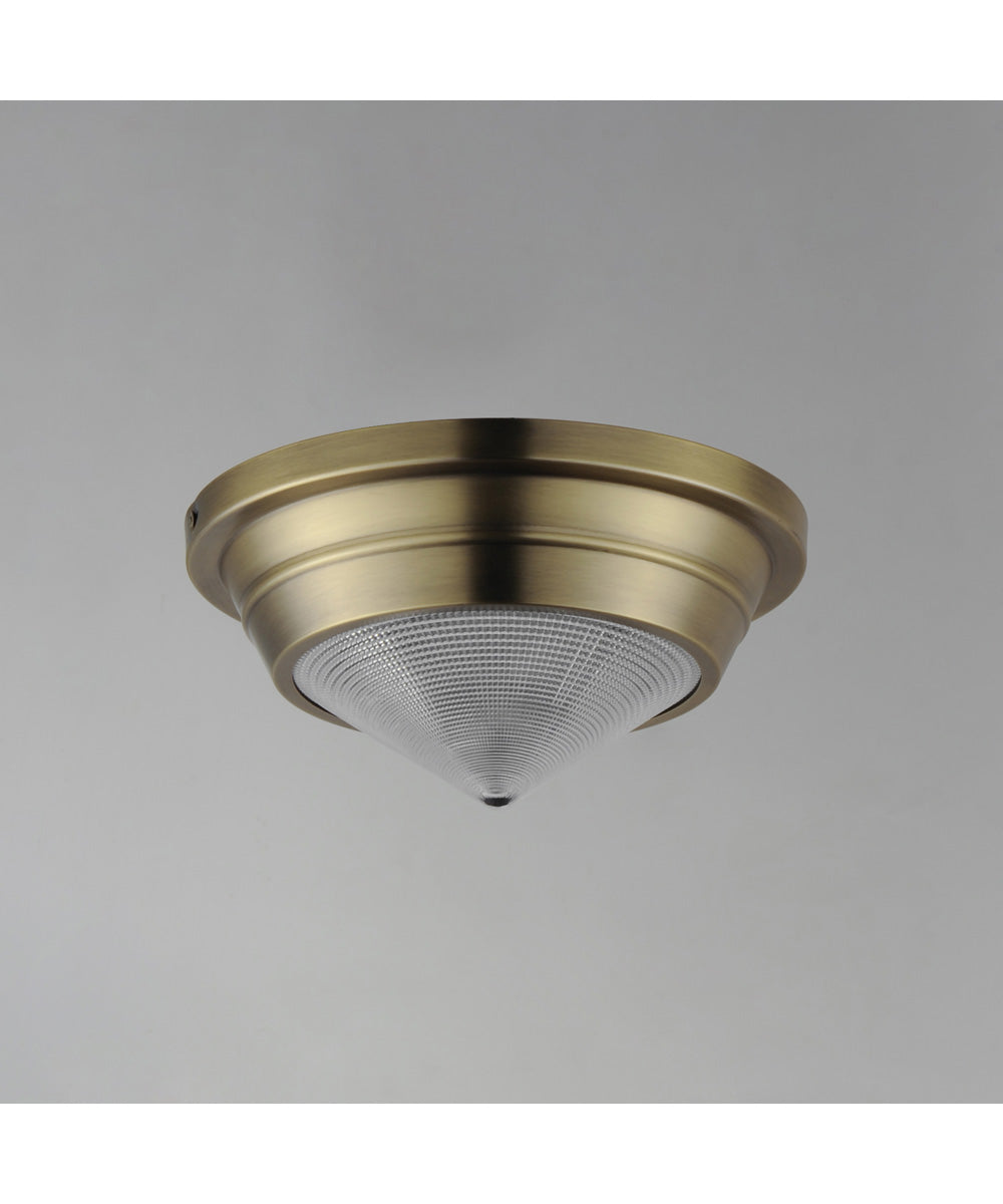 Hargreaves 1-Light Flush Mount Natural Aged Brass