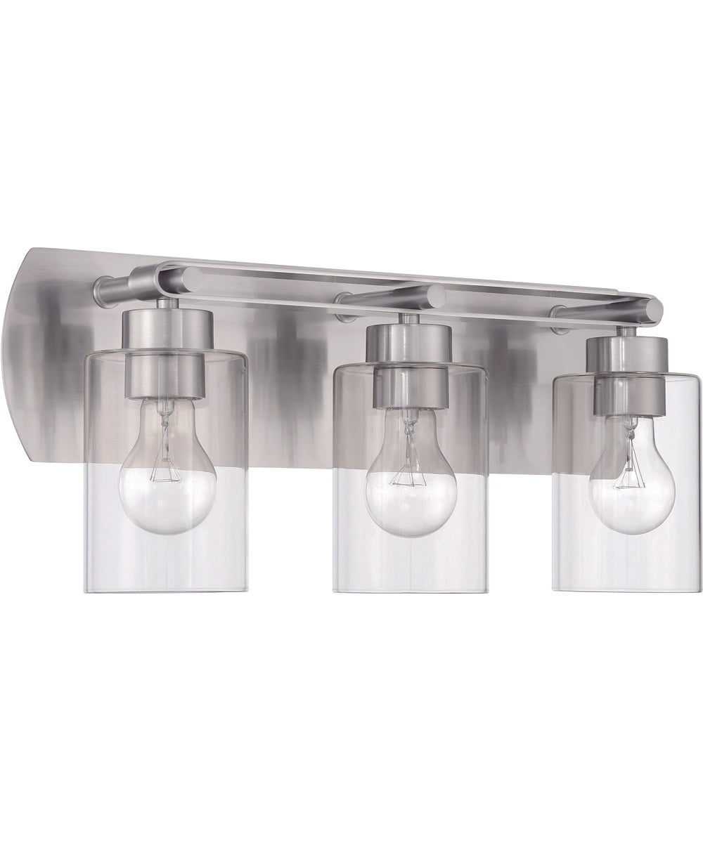 Hendrix 3-Light Lighting Brushed Polished Nickel