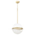 1-light Pendant Studio White w/ Aged Brass