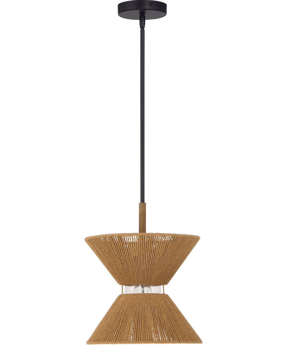 Serena 1-Light Lighting Flat Black/Walnut