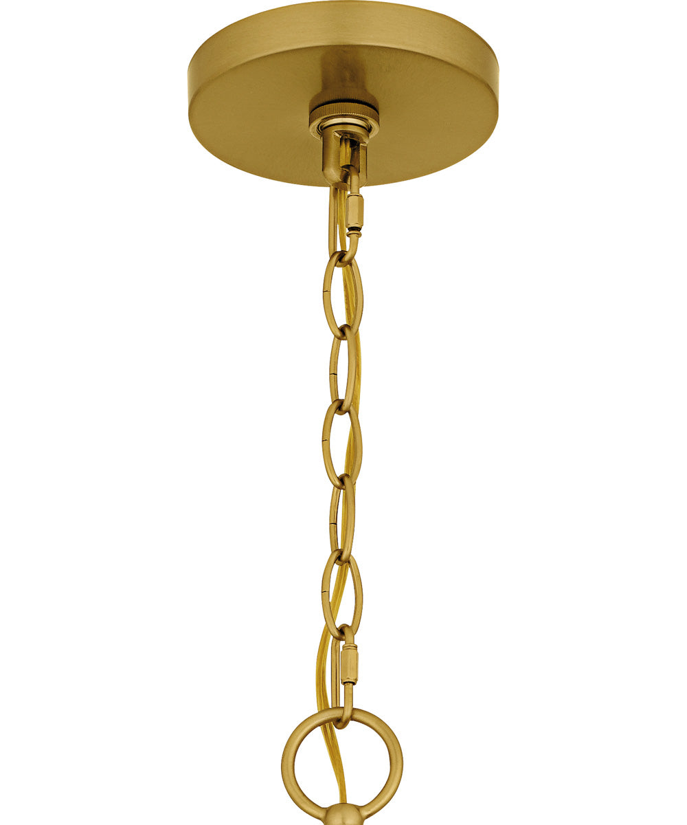 Shea 6-light Chandelier Brushed Gold